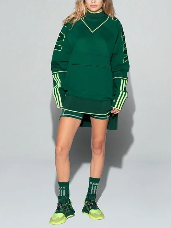 IVY PARK Green Crewneck Sweater with Yellow Trim - Picture 8 of 8
